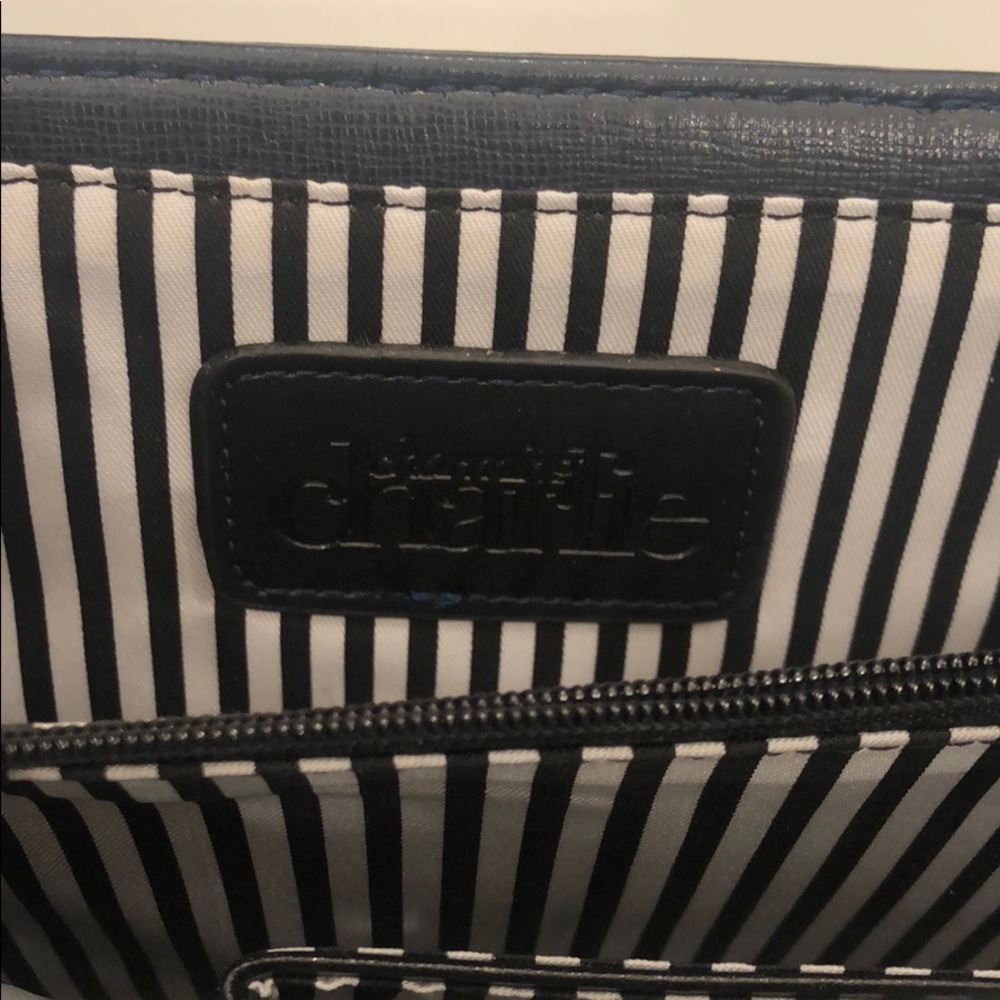 Never Used Navy Blue Top Handle Clutch - Picture 8 of 13